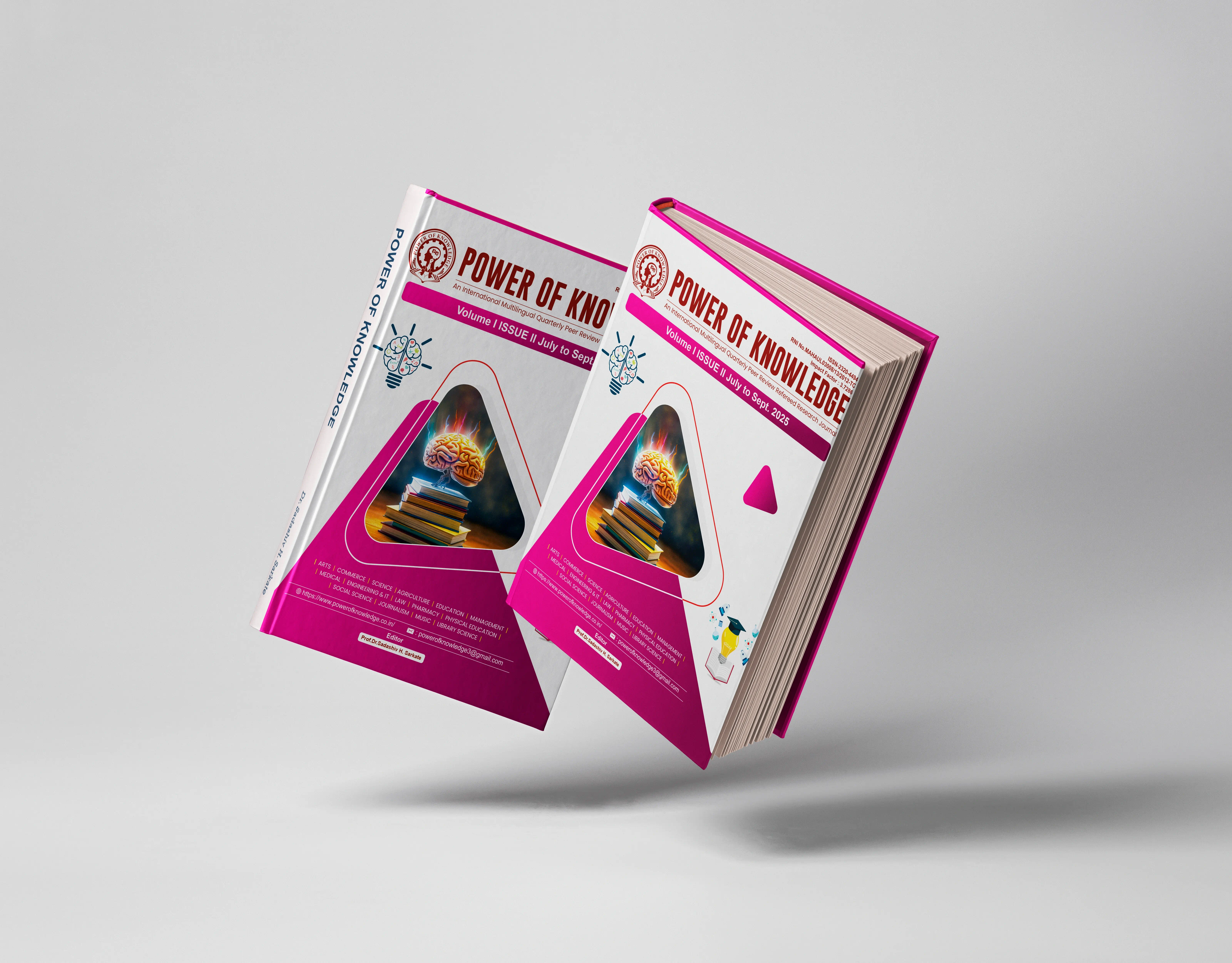 Power of Knowledge Journal Book Cover Mockup